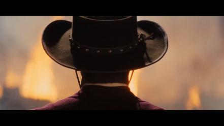 Blue yellow explosions film shot django unchained monitor wallpaper