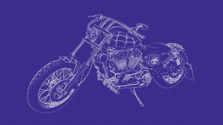 Blueprint motorbikes wallpaper