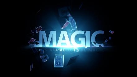 Cards typography magic wallpaper