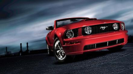 Cars front ford mustang 2009 sports car wallpaper