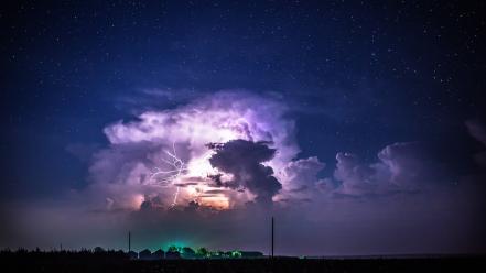 Clouds landscapes lightning skies wallpaper