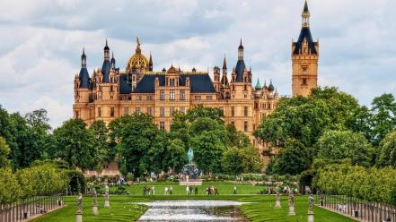 Germany schwerin castle architecture buildings castles wallpaper