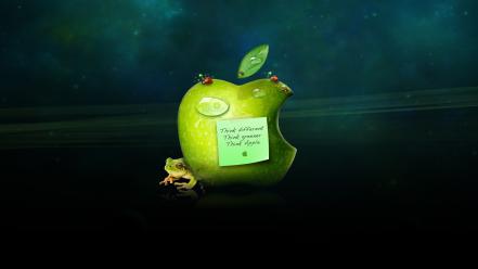Green apple logo wallpaper