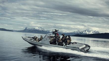 Guns army military norwegian norway boats wallpaper