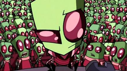 Invader zim crowd red eyes aliens wallpaper