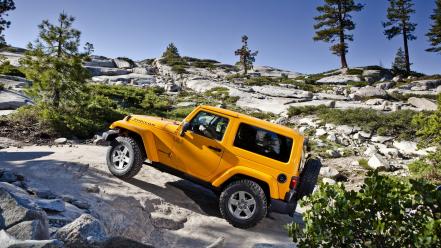 Jeep wrangler yellow cars wallpaper