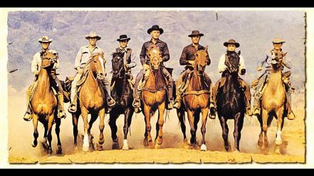 John sturges magnificent seven the horses movies wallpaper