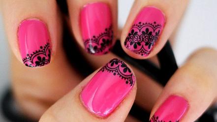 Pink nail designs wallpaper