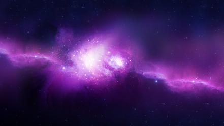 Purple space wallpaper