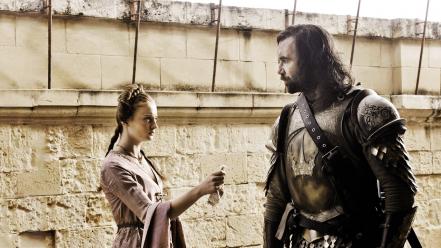 Sansa stark shows sandor clegane the hound wallpaper