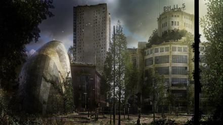 Abandoned city philips roy korpel eindhoven wallpaper