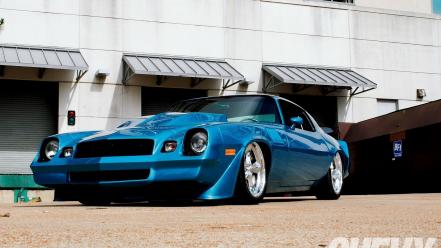 Camaro z28 blue cars outdoors vehicles wallpaper