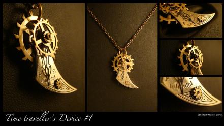 Clockwork machinery pendant steampunk technology wallpaper