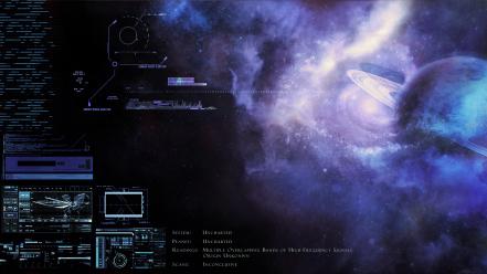 Concept art control panel exploration mysterious nebulae wallpaper