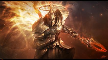 Diablo iii swords photo manipulation tamplier painter wallpaper