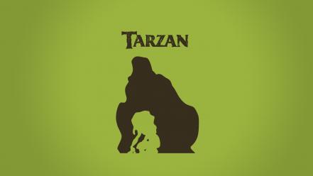 Disney company tarzan digital art minimalistic movies wallpaper