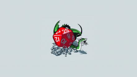 Dungeons and board games simplistic simple d20 wallpaper