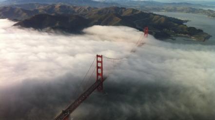 Golden gate bridge san francisco fog wallpaper