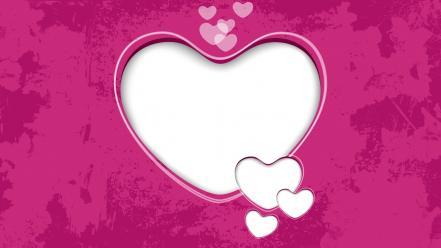 Grunge vector valentine hearts graphics pink background wallpaper