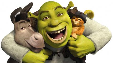 Happy cats shrek donkey wallpaper