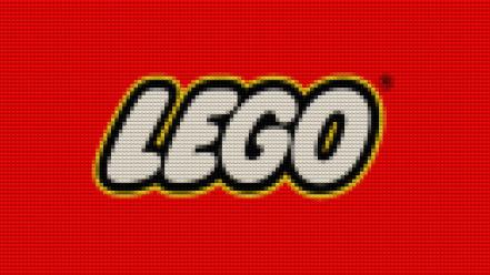 Legos blocks logos red background wallpaper