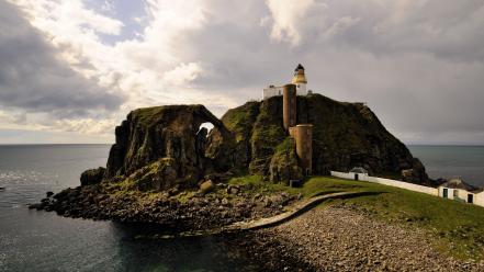Lighthouses scotland sea wallpaper