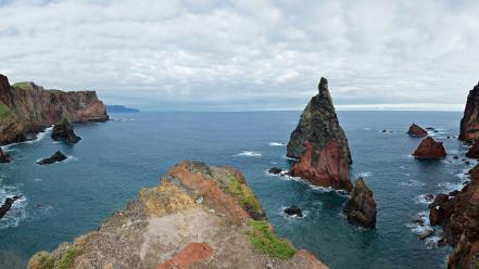 Madeira portugal wario bay cliffs wallpaper