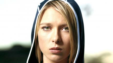 Maria sharapova blondes faces hooded outdoors wallpaper
