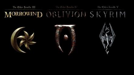 Scrolls v: skyrim iv: oblivion iii: morrowind wallpaper