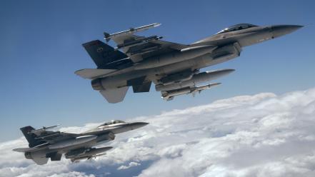 Aircraft army f-16 fighting falcon wallpaper