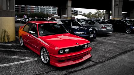 Bmw e30 m power red wallpaper