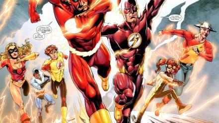 Dc comics flash superhero kid heroes wallpaper