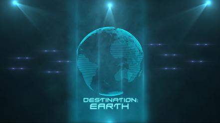 Earth destination digital art futuristic wallpaper