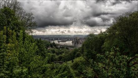 Europe france rouen clouds landscapes wallpaper