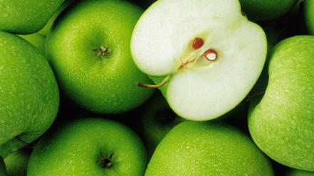 Green fruits apples wallpaper