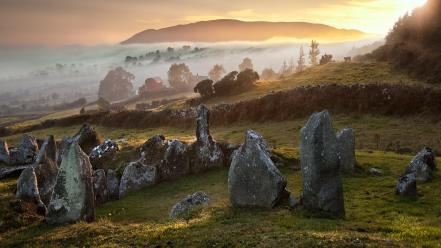 Landscapes nature stones ancient wallpaper