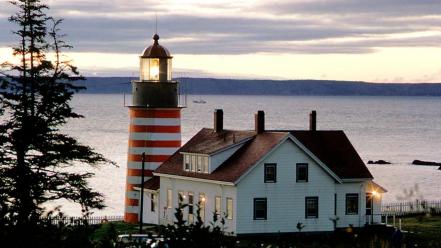 Nature trees lighthouses national geographic sea wallpaper