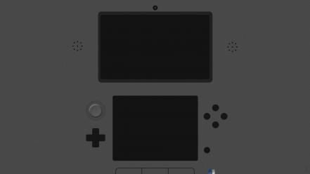 Nintendo ds gray minimalistic wallpaper