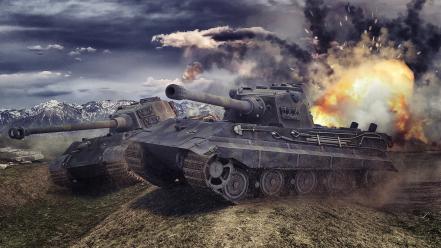 Tanks king tiger world of e75 wallpaper