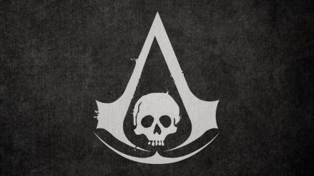 Video games assassins creed pirate flag 4: black wallpaper