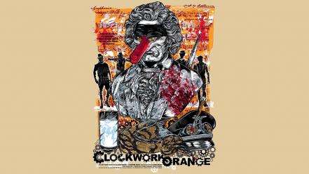 A clockwork orange stanley kubrick fan art movies wallpaper