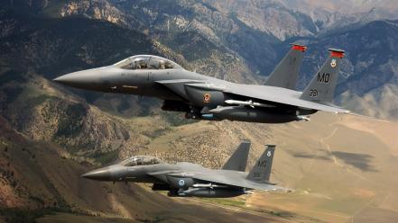 Aircraft war f-15 eagle wallpaper