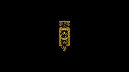 And fire banner black background house greyjoy wallpaper