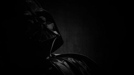 Darth vader star wars monochrome portraits wallpaper