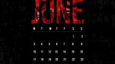 Grunge calendar june smashing magazine black background wallpaper