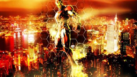Iron man cityscapes marvel vs capcom 3 wallpaper