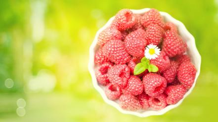 Raspberry fruit wallpaper