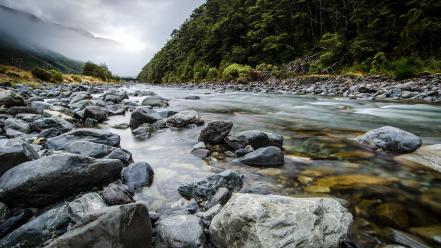 Rivers bealey river arthurs pass south island wallpaper