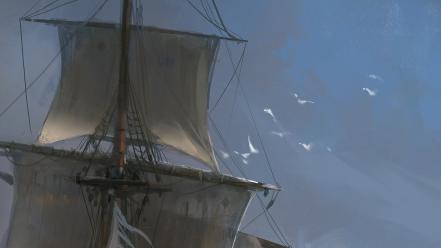 Sailing ships assassins creed 4: black flag wallpaper