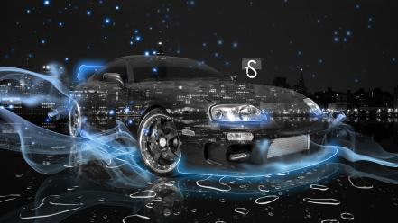 Toyota supra cars engines light wallpaper